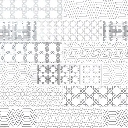 Abani Subway Encaustic backsplash tile
