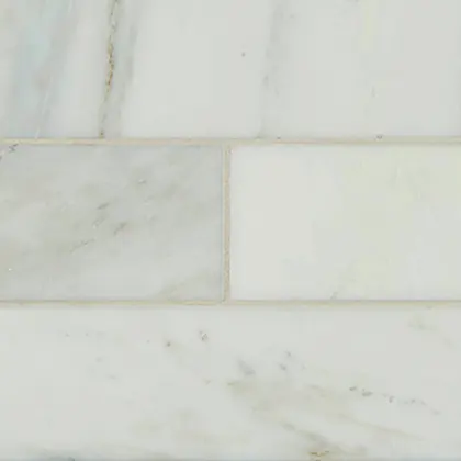 Arabescato Cararra backsplash tile