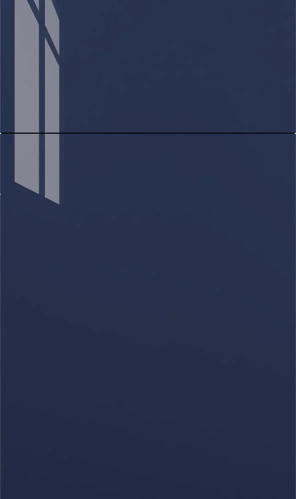 Fabuwood Azul Marino Gloss cabinet door sample