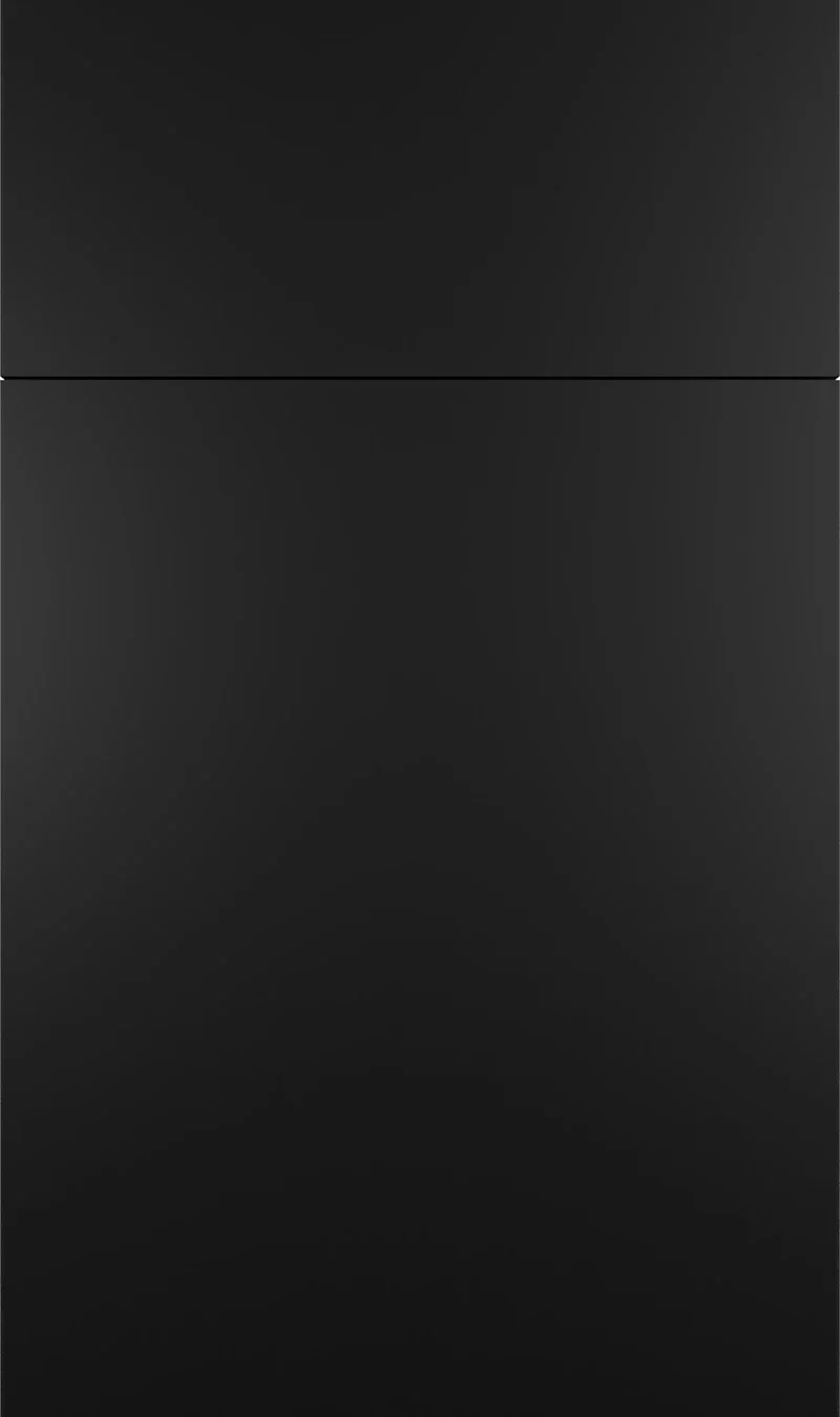 Fabuwood Black Matte cabinet door sample