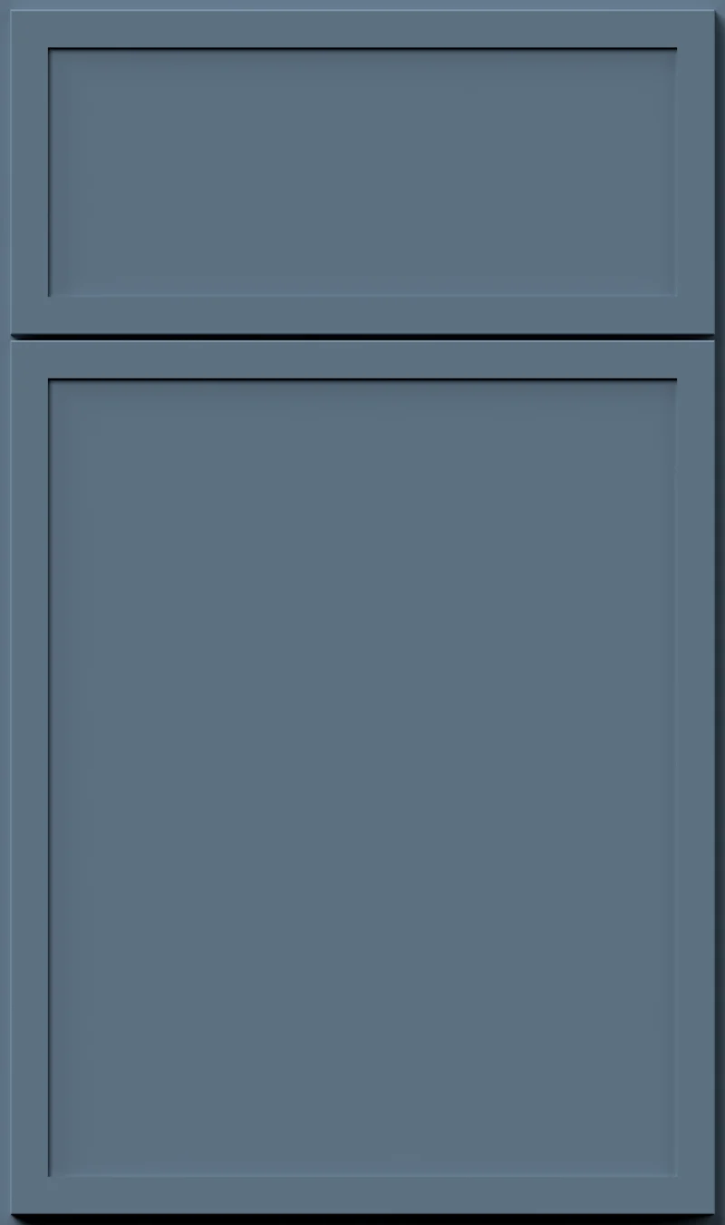 Fabuwood Luna Denim Blue cabinet door sample