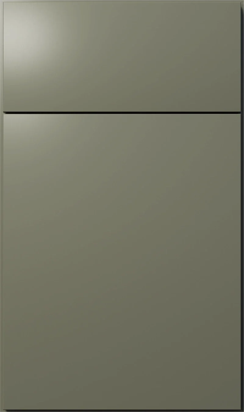 Fabuwood Luxe Forest Green cabinet door sample