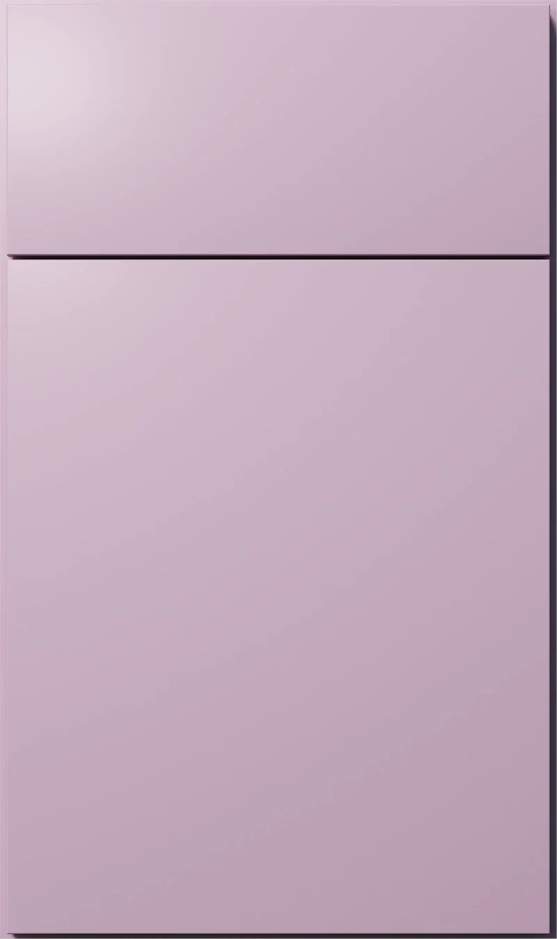 Fabuwood Luxe Orchid Purple cabinet door sample