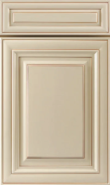 J&K Crème Glazed cabinet door style, Traditional