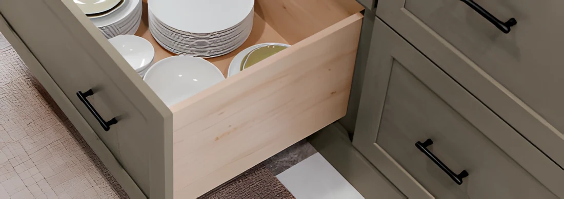 Soft-close cabinet drawer