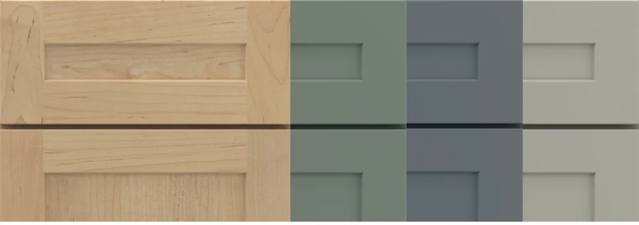 Mantra cabinet doors in several finishes