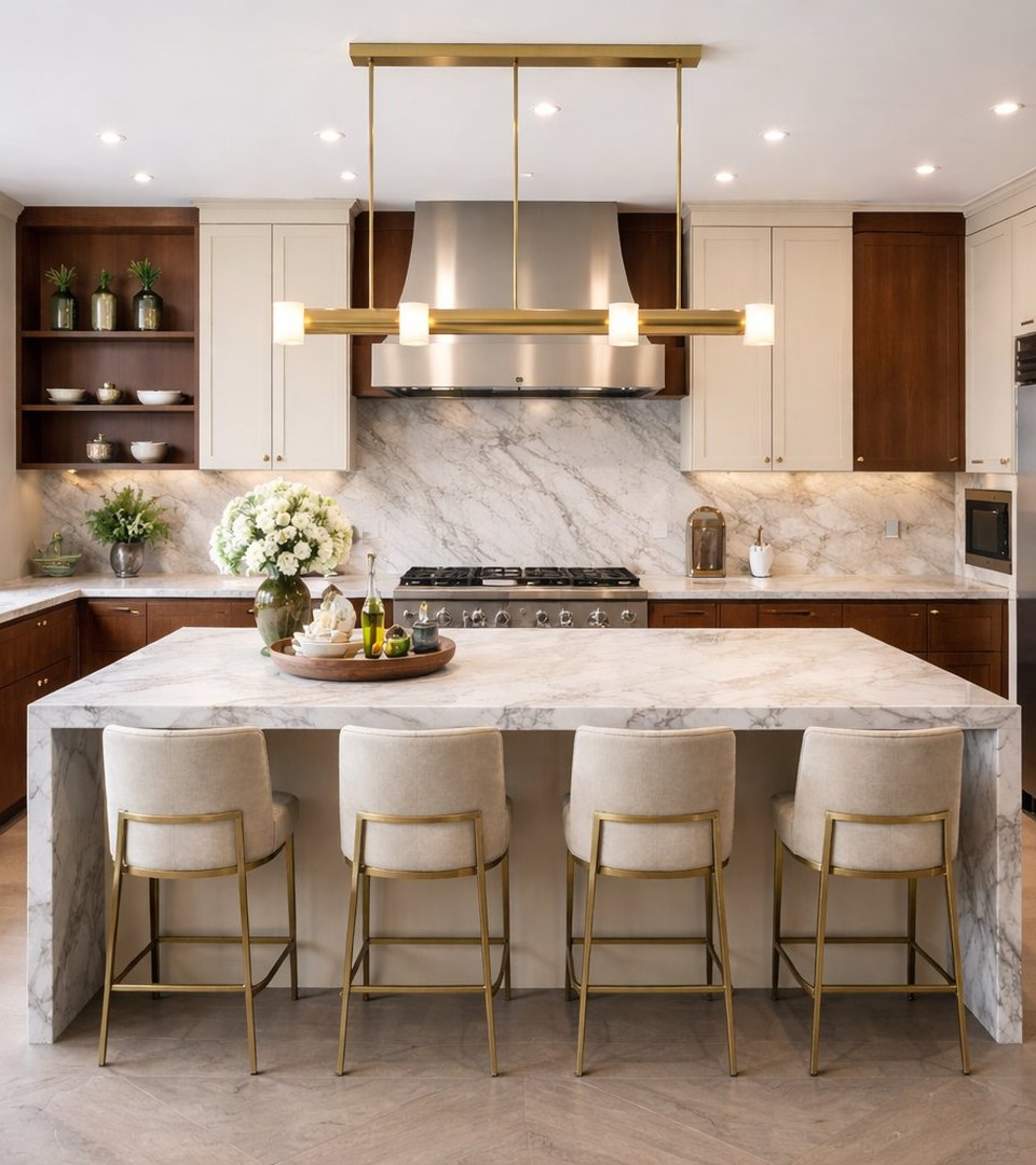 Beautiful custom kitchen by Finemark Cabinetry, Wheaton IL