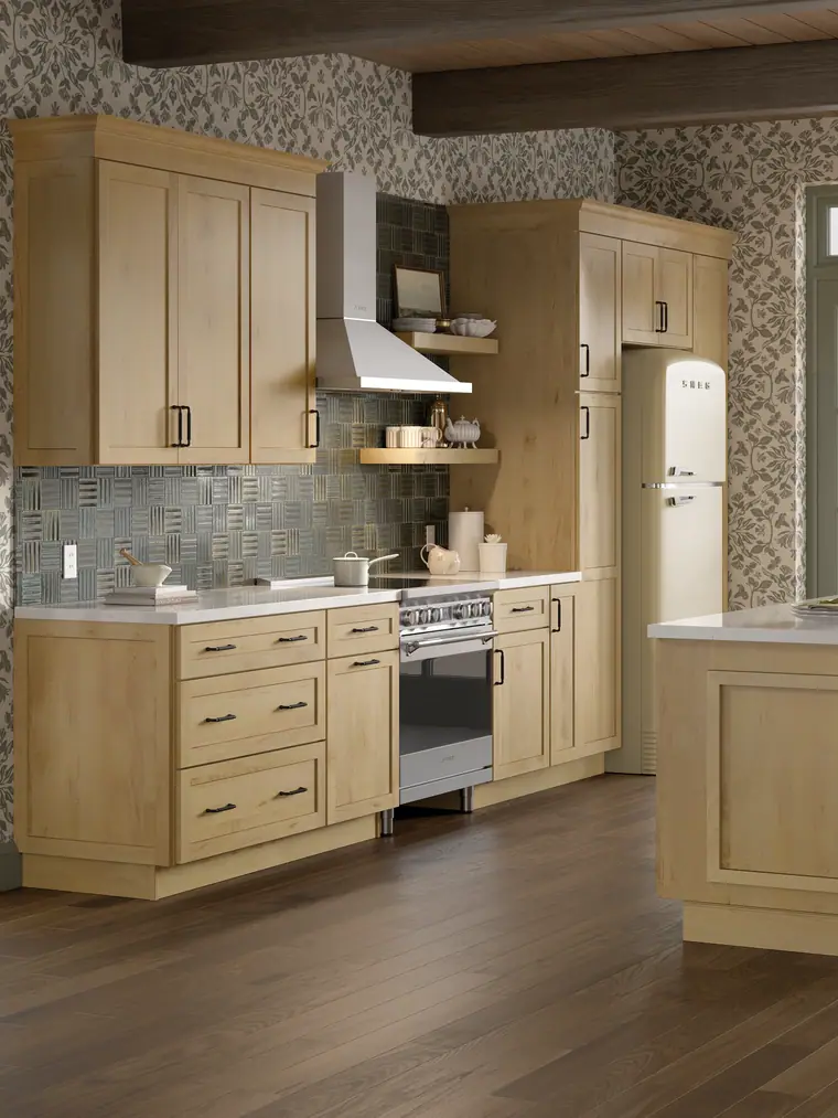 Natural maple moody kitchen
