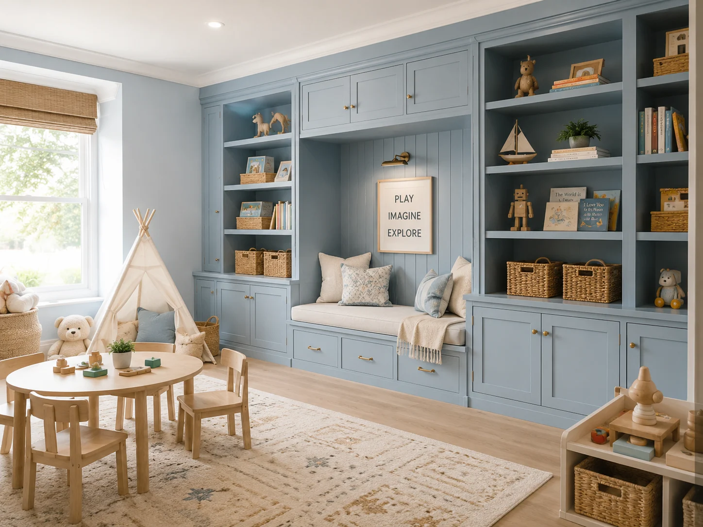 Built-in Playroom — custom cabinetry by Finemark