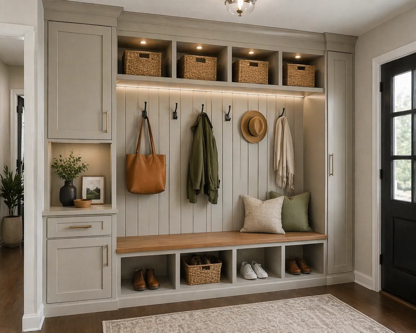 Entryway Storage by Finemark Cabinetry in Wheaton IL