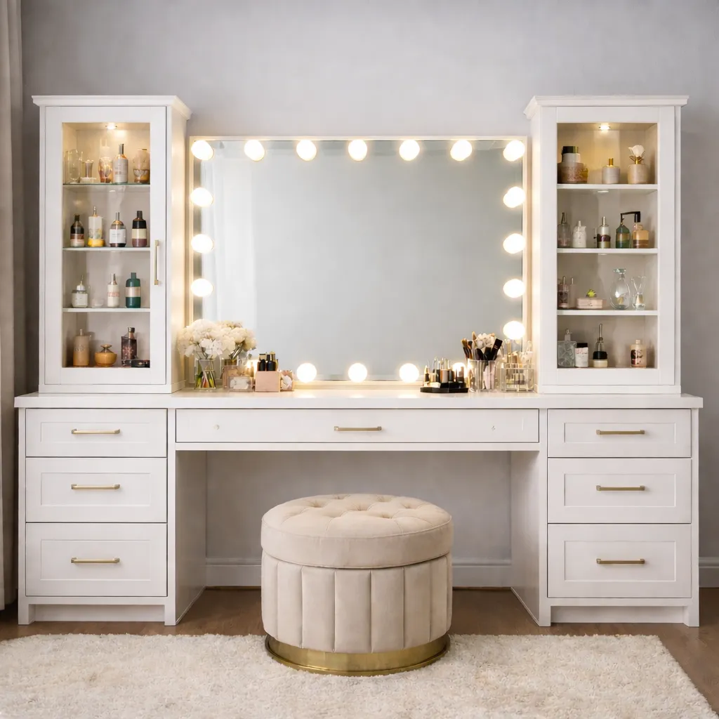 Makeup Vanities by Finemark Cabinetry in Wheaton IL