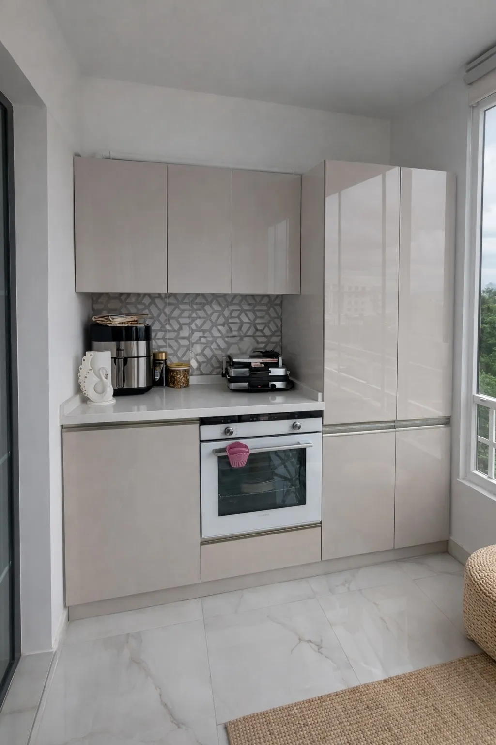 Sunroom Cooking Station by Finemark Cabinetry in Wheaton IL