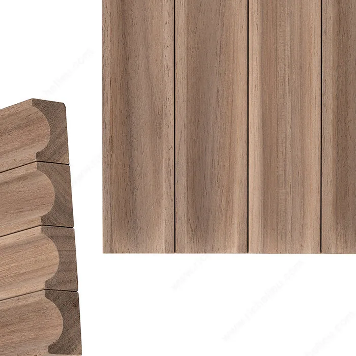 Walnut wood tambour swatch, Model 305